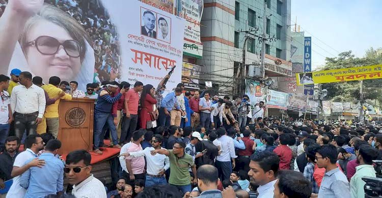 নয়াপল্টনে বিএনপির যুব সমাবেশ চলছে, ব্যাপক শোডাউন
