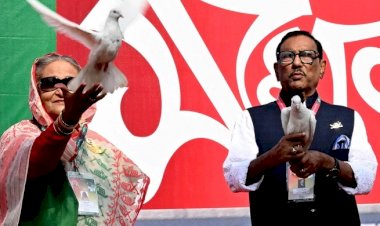 আওয়ামী লীগের নেতৃত্বে ফের শেখ হাসিনা-ওবায়দুল কাদের