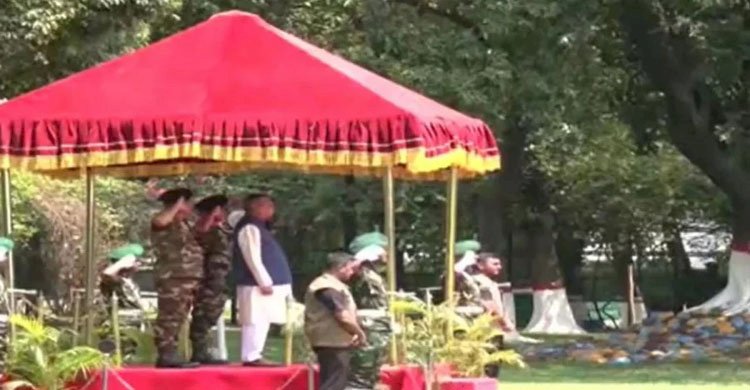 বঙ্গভবনে রাষ্ট্রপতি মো. সাহাবুদ্দিনকে গার্ড অব অনার প্রদান