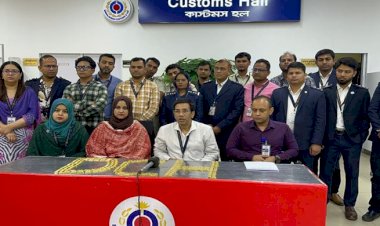 কাস্টম হাউস ঢাকা’র আভিযানে ২০৪ টি স্বর্ণবার জব্দ