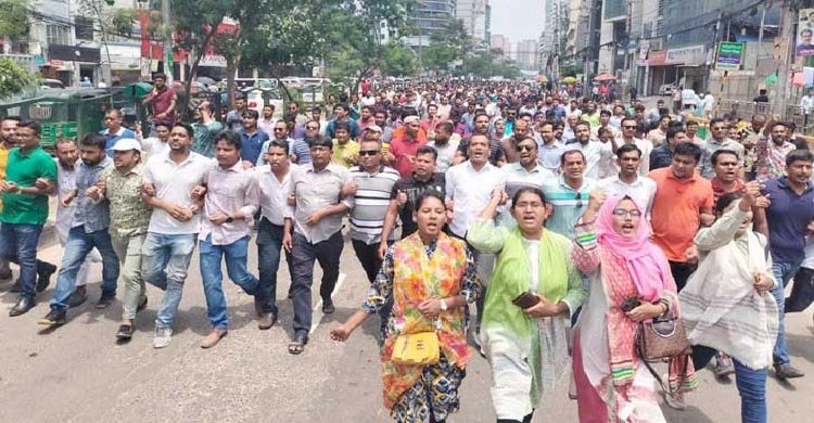 ছাত্রদলের নতুন ভারপ্রাপ্ত সভাপতিকে স্বাগত জানিয়ে শোডাউন