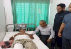 সাংবাদিক নাহিদ নজরুলের শয্যাপাশে বিএনপির স্বাস্থ্য সম্পাদক 