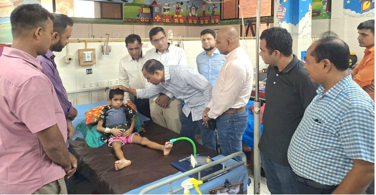 আমরা বিএনপি পরিবারের সহযোগিতায় সুস্থ জীবনের পথে বারহাট্টার ছোট্ট রাতুল