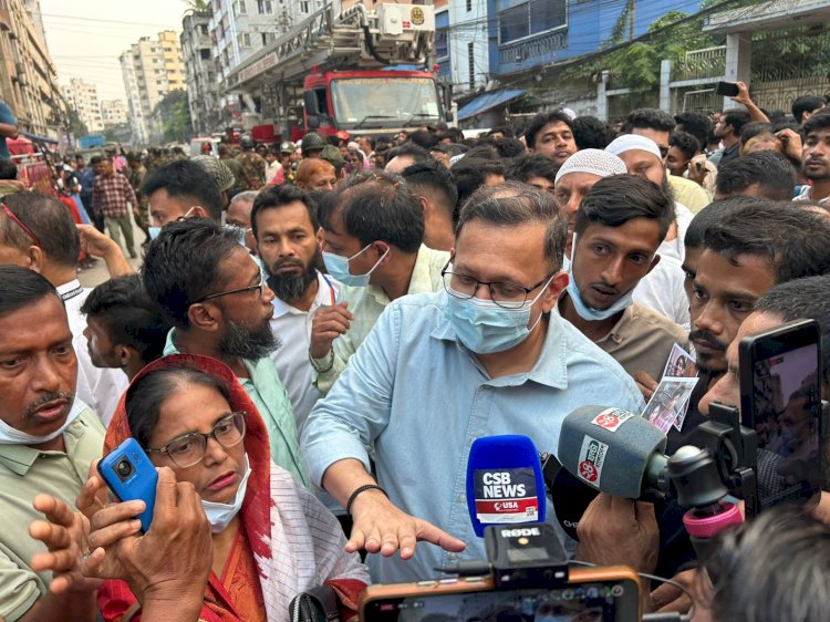 মিরপুরে বিস্ফোরণে নিহত পরিবারের পাশে এস এ সিদ্দিক সাজু