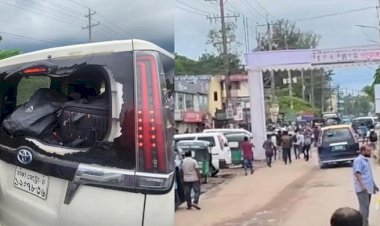 এবার সিলেটে এনসিপির গাড়িবহরে হামলা
